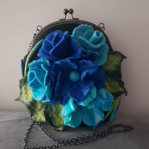 Sac feutre / Sac feutre / Sac floral / Sac artistique / Cadeau pour femme /
