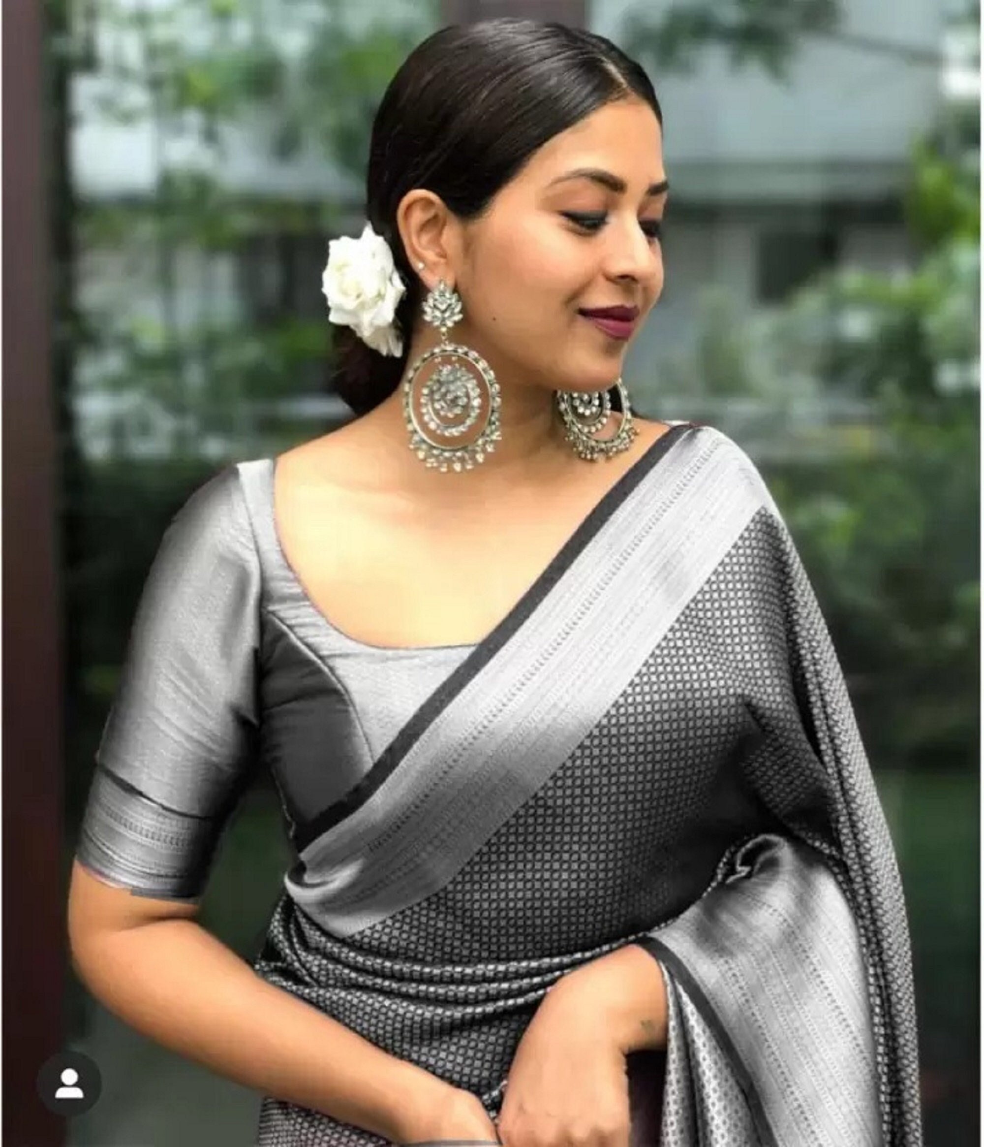 Grey Saree -  Canada