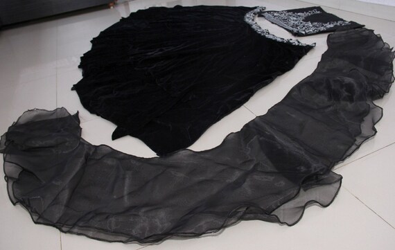 Black Lace Choli Top (XS & Large) - Tribe Nawaar
