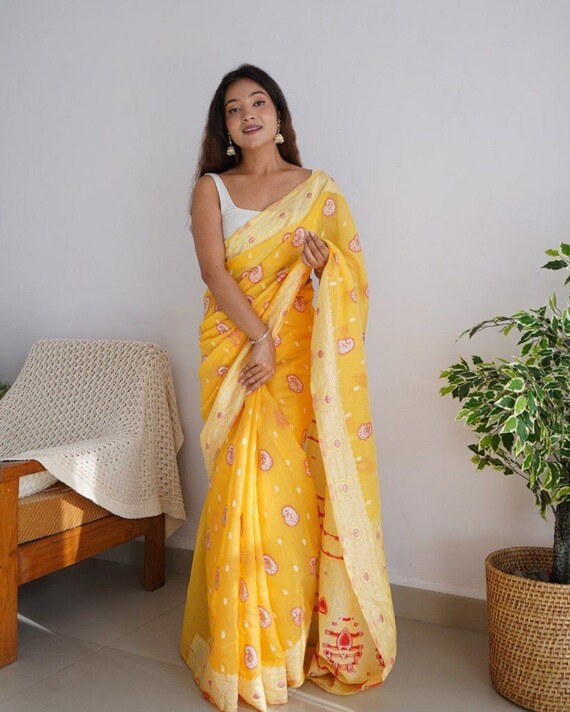 Cotton saree for wedding clearance