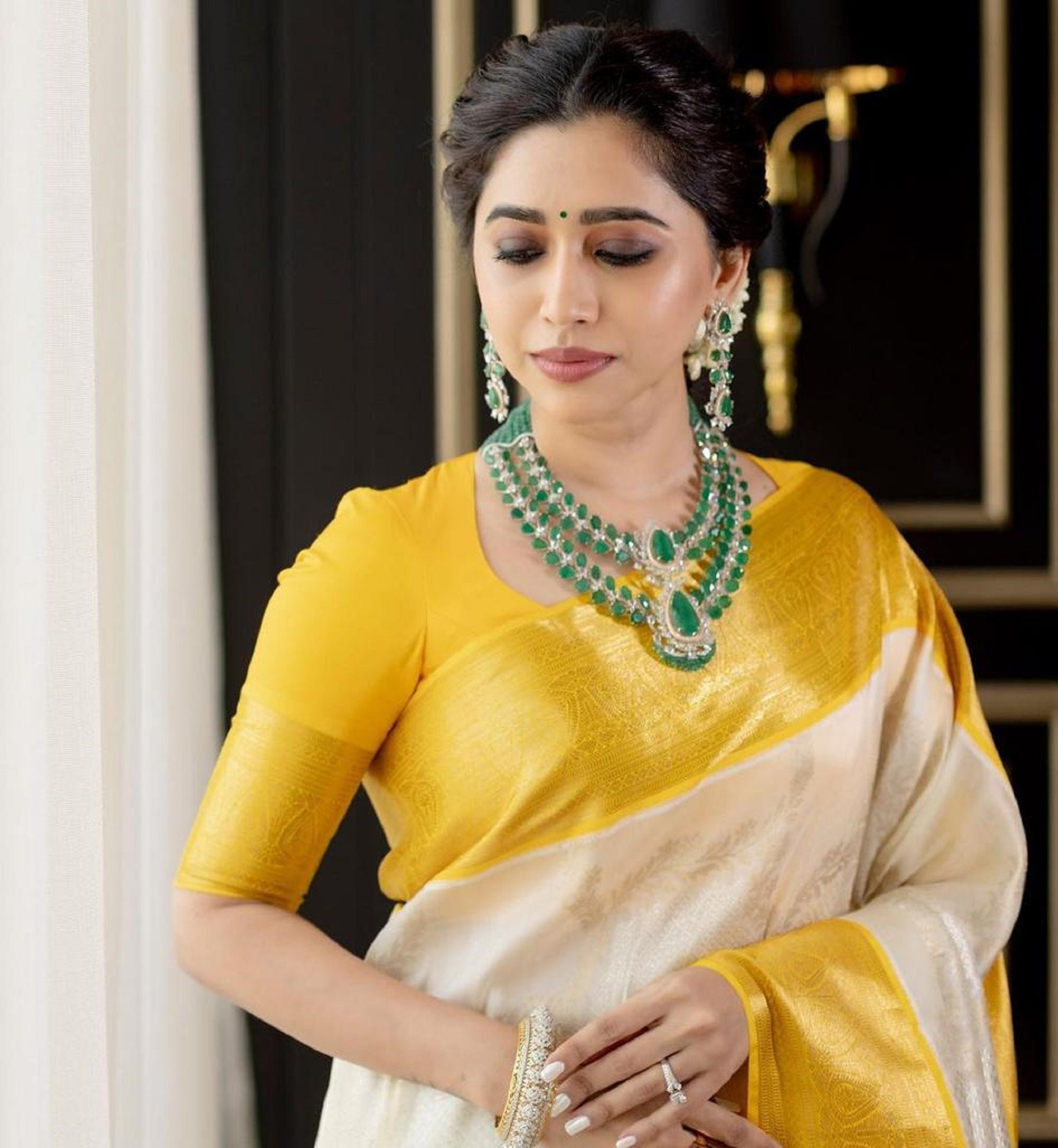 Saree for Haldi 