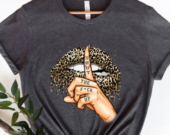 Leopard print lips t shirt best sale dress