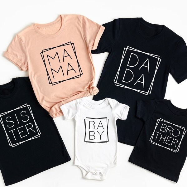 Dada Mama Mini Shirts, Baby Shirt, Familie Passendes Shirt, Mama und Ich Shirts, Papa und Ich Shirts, Mama Dada Shirt, Dada Mama Mini Baby