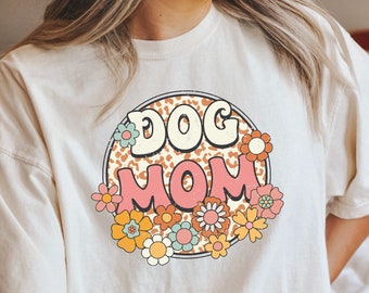 Camisa retro de mamá perro, camisa de mamá perro, camisa de mamá perro, camiseta de mamá perro, regalo de mamá perro, camiseta de mamá perro, regalo del día de la madre, camiseta amante del perro