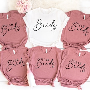 Team Bride Shirts, Bride Shirt, Bachelorette Party Shirts, Bridesmaid Shirts, Bridesmaid Proposal Gift, Bachelorette Shirts, Squad Shirt