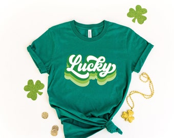 Retro Lucky Shirt, Retro St Patricks Day Shirt, Lucky Shirt, St Patricks Day Shirt, Cute St Pattys Shirt, St Patrick Tee, Patricks Lucky tee