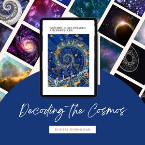 Astrología para principiantes / Guía de la carta natal / Autodescubrimiento y crecimiento personal / Descarga digital / Sol, Luna y signos ascendentes