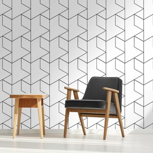 Three-dimensional Shapes Wallpaper #994 | Removable Wallpaper, Temporary Wallpaper, Traditional Wallpaper, Peel & Stick Wallpaper