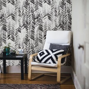 Shabby Herringbone Wallpaper #713 | Removable Wallpaper, Temporary Wallpaper, Traditional Wallpaper, Peel & Stick Wallpaper