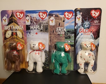 Vintage Beanie Baby Ronald Mcdonald Set W / Errores