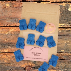 Sample Pack BlueBeary Muffin, Highly Scented, Melts For Wax Warmer, Soy Blend, Wax Tarts, Strong Wax Melts, Food Shaped Wax Melts, Gifts