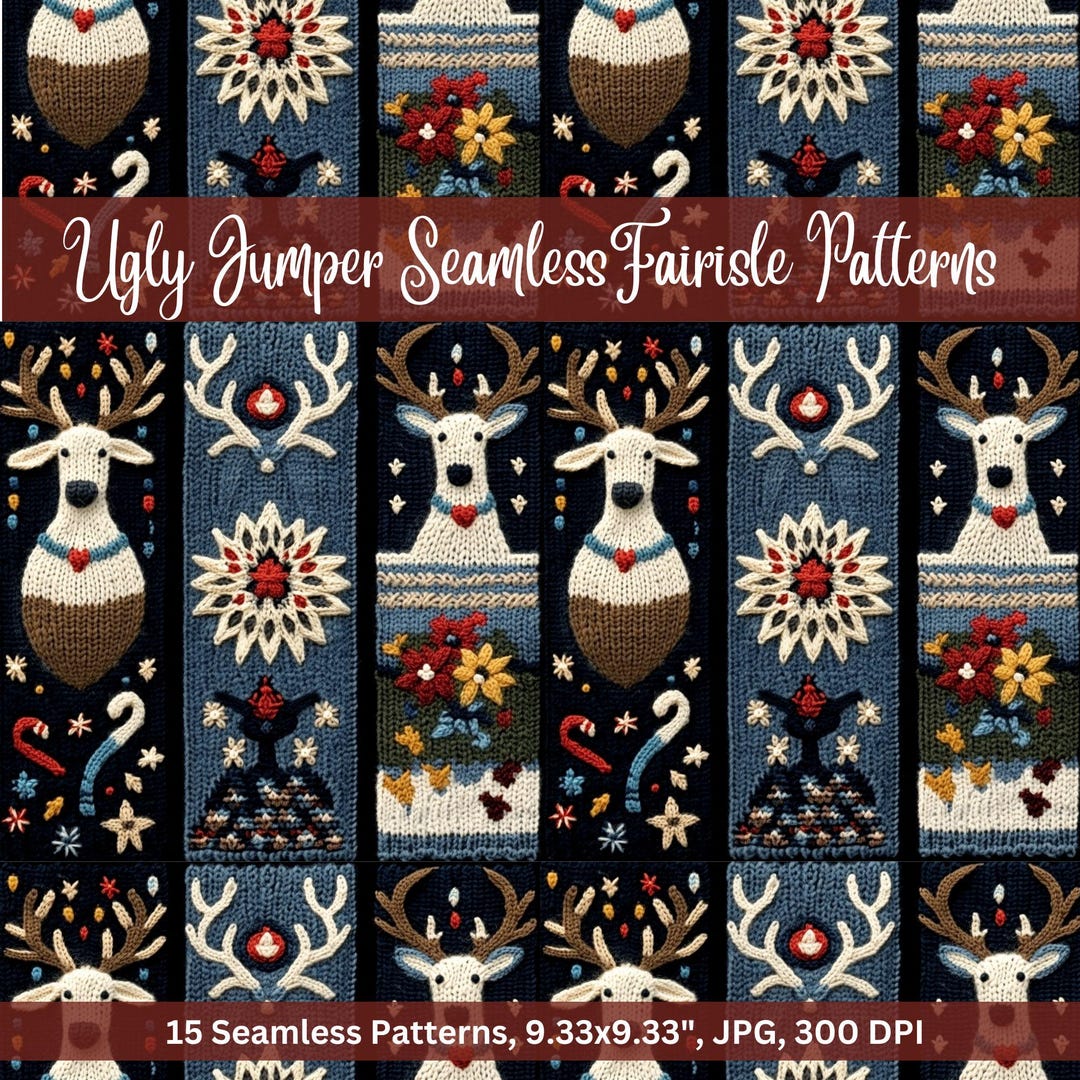 Fairisle Christmas Snowman Pattern Print Women Long Robe