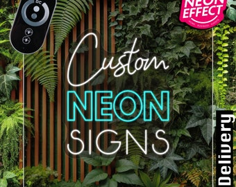 Custom Neon Sign | Neon Signs | Personalized Gifts | Wedding Signs | Family Name Neon Sign | LED Name Neon Sign | UK (Deposit Price)