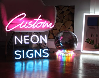 Custom Neon Sign - Neon Sign Aesthetic Sign - Name Neon Sign - Light Neon Signs - Wedding Neon Sign - LED sign - Wall Decor (DEPOSIT PRICE)