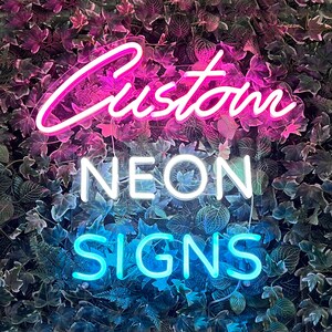 Custom Neon Sign - Neon Sign - Wedding Neon Sign - Led Neon Sign - Name Neon Sign - Neon Signs - LED Sign | Wall Decor | Home Decor - Events LED