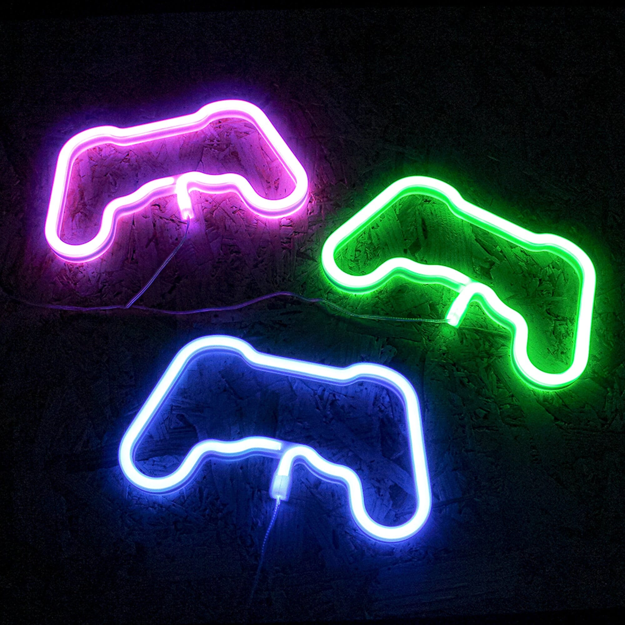 NEONMONKI - Hand Pistole - Symbol - LED Schilder für Dein Gamingzimmer