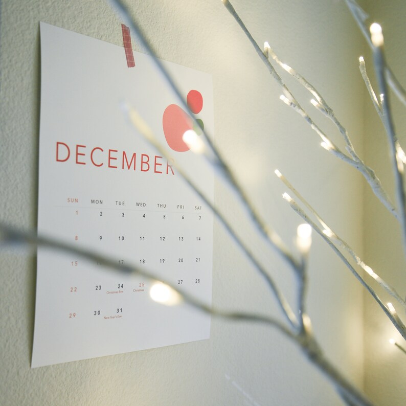 Printable 2024 Calendar A4 Universal Holidays Etsy