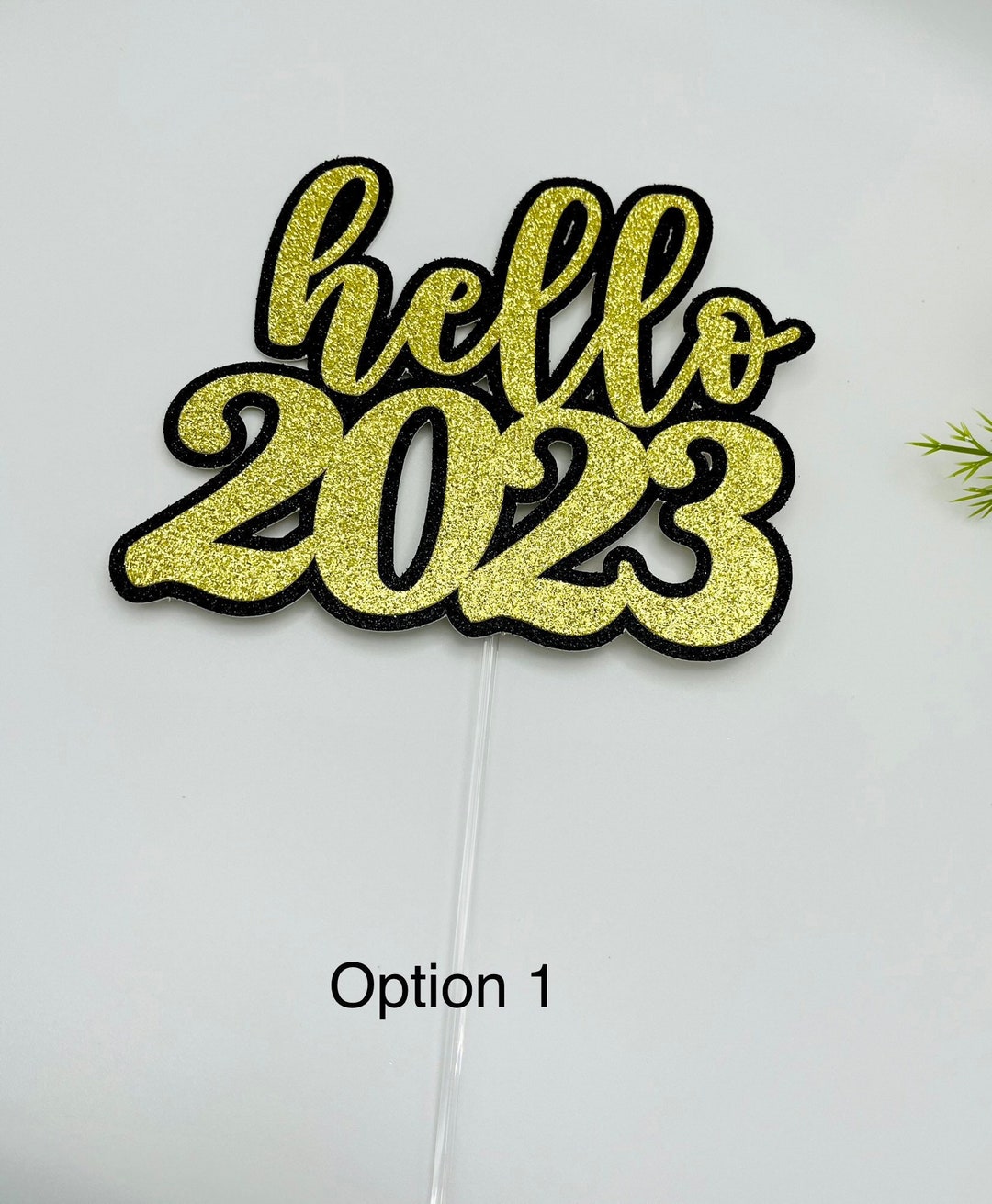 Hello 2024 Cake Topper Happy New Year Cake Topper New Year Etsy