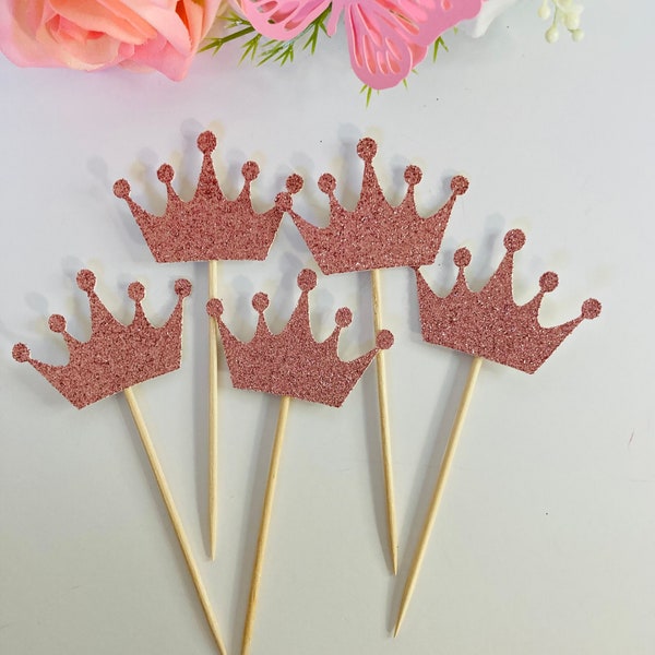 Crown Cupcake Topper Etsy