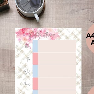 Printable Weekly Planner Template Download to Do List - Etsy