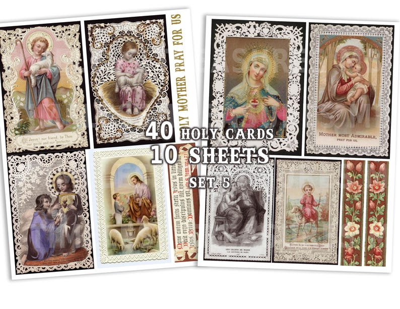 holy cards, prayer cards, Christian cards, Catholic cards, religious cards, holy mother, Jesus is my lord
