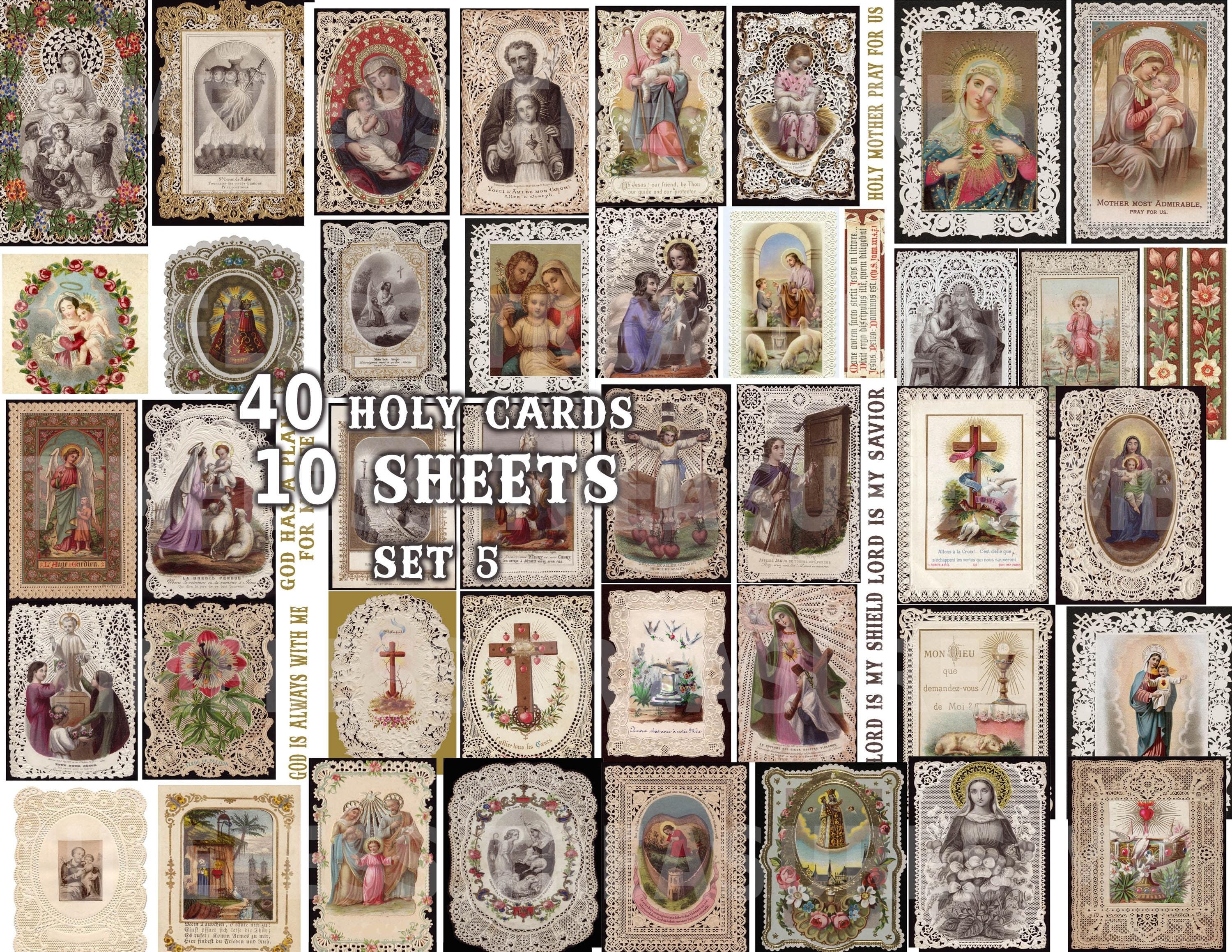 100 Gebetskarten Heiligherz – Mit Anima Christi, 8,9 X 12,7 Cm, Aus Festem Karton