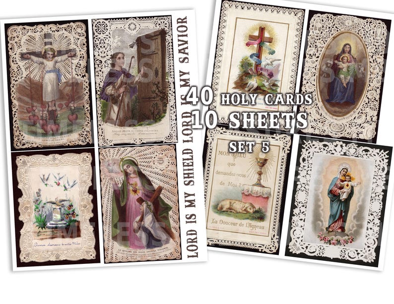 holy cards, prayer cards, Christian cards, Catholic cards, religious cards, holy mother, Jesus is my lord