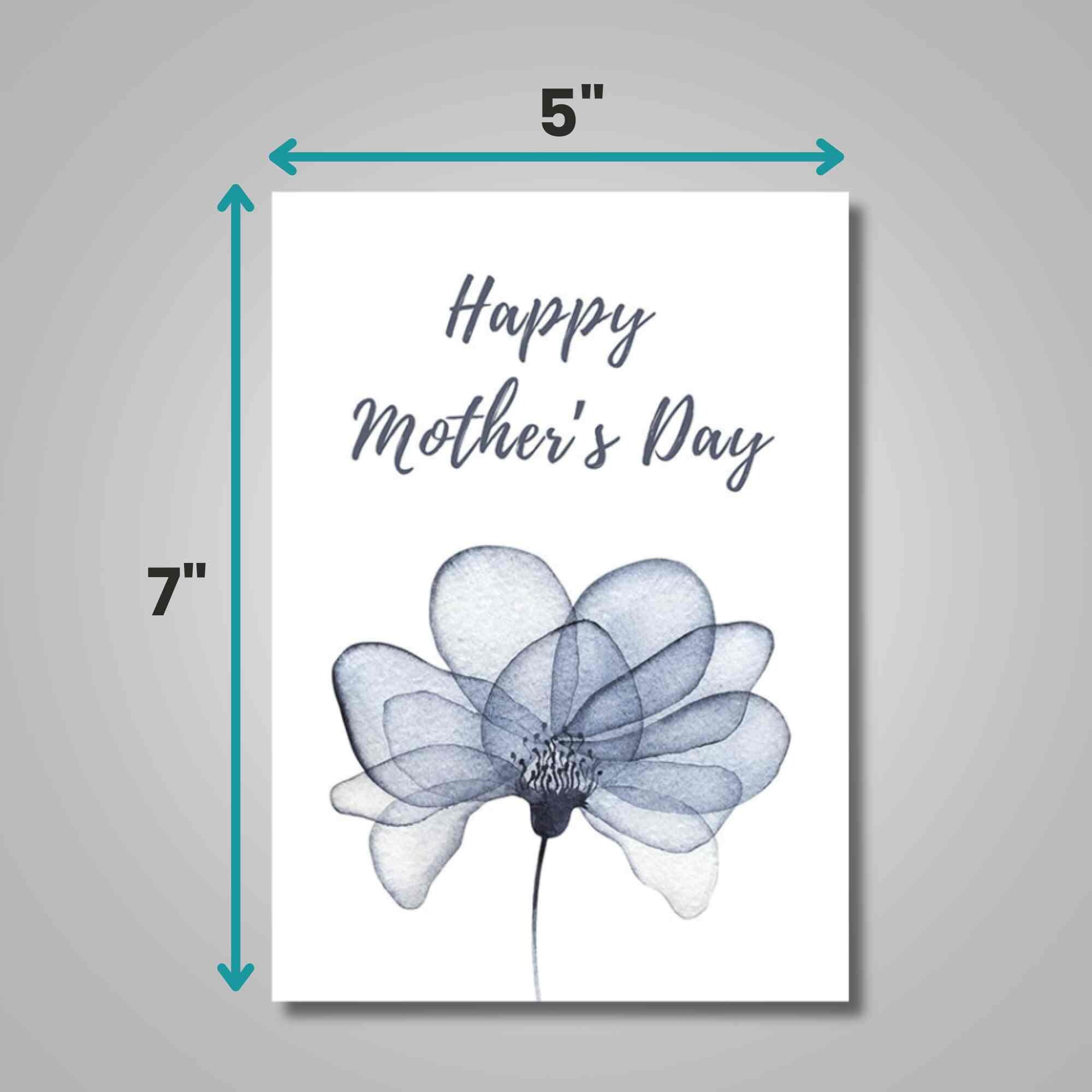 8+ Floral Mother'S Day Floral Mother's Day Card, Printable Mother's Day Card, Flower Mother's