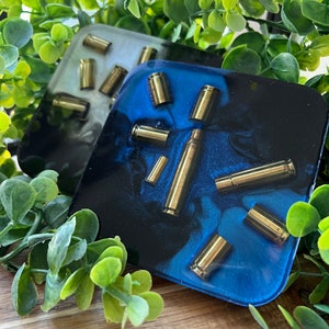 Square bullet Coasters- Pick your colors | Customizable |Man cave |Coasters | 2a Coaster | Freedom Coaster