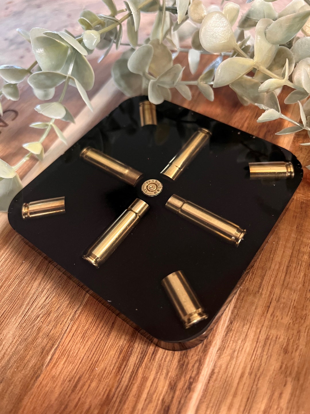 Square Bullet Coasters Man Cave Gifts Husband Christmas Holiday Gifts