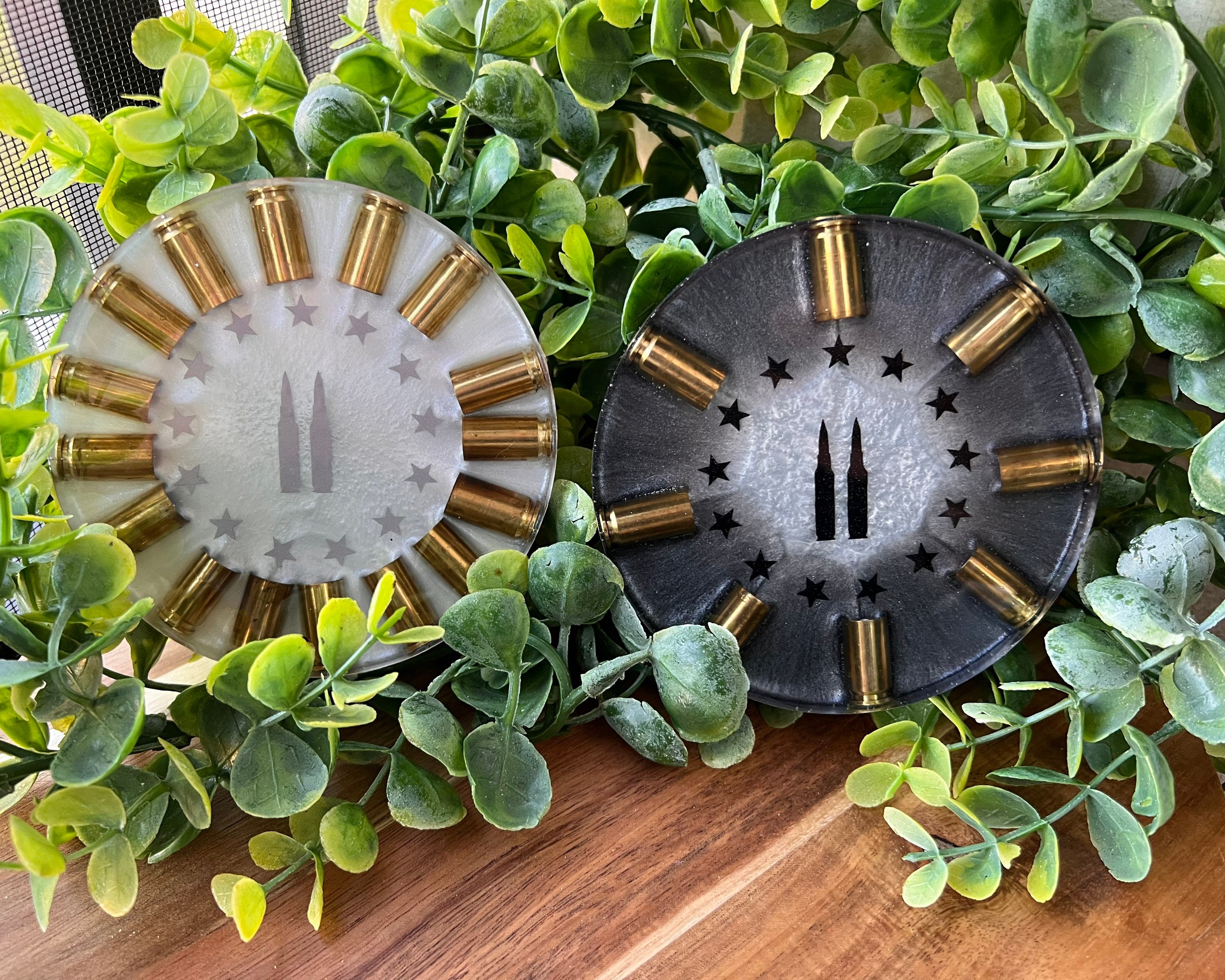 2A Coaster Epoxy Coaster Bullet Coaster Epoxy Resin Etsy