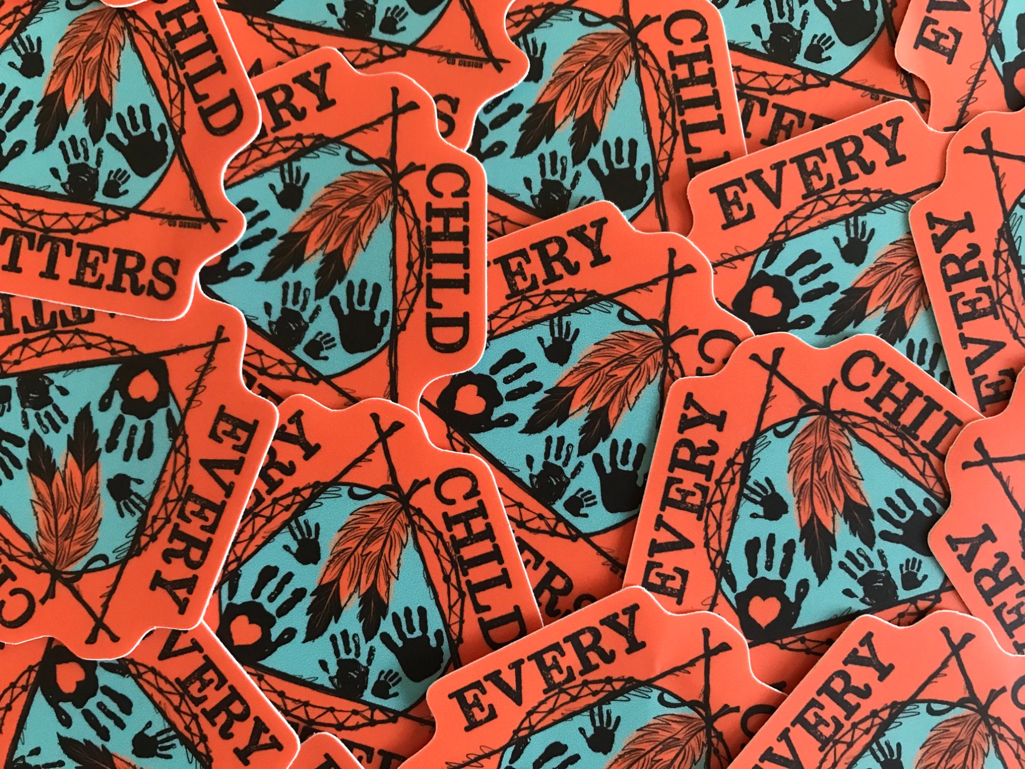 Sticker in Support of First Nations Every Child Matters Donation to ...