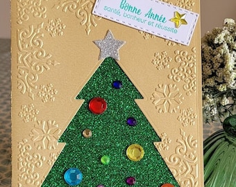 Sparkling Christmas Tree greeting card