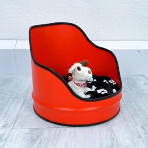 Olievat kattenbed SWEETY - ronde huisdiermand - huisdiermand - hondenmand - kattenmand - bed voor kat & hond - olievat meubels - dierenbenodigdheden