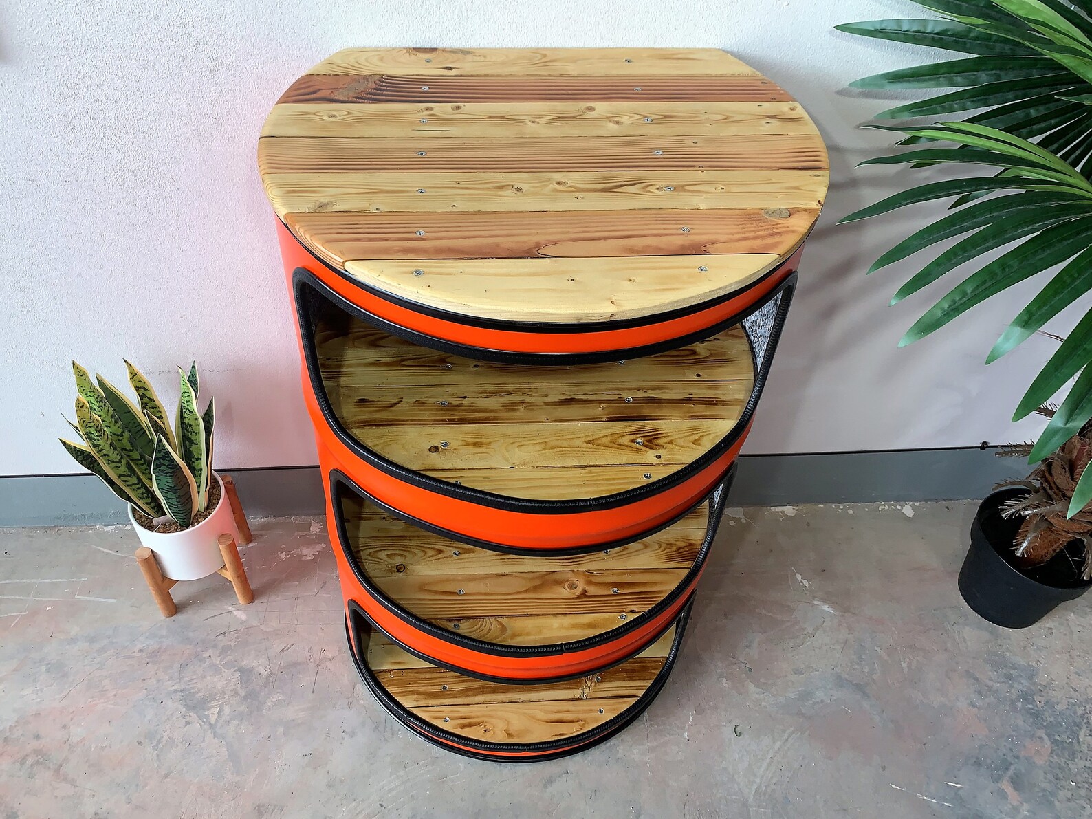 Barrel Wall Shelf mio / Oil Drum Furniture Retro Etsy Canada