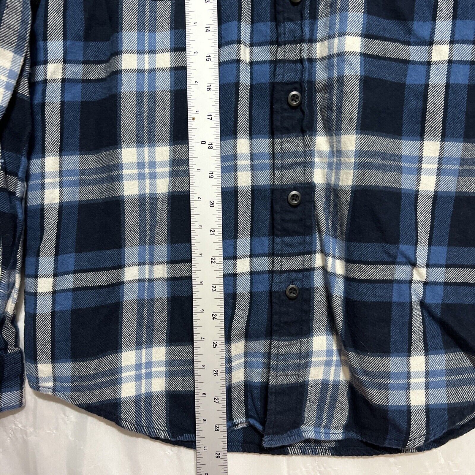 Chemise Homme American Eagle 100% Coton Manches Longues - Taille M Rayée - Occasion Très Bon état