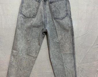 Vintage 90s Women’s Stefano Jeans Gray Acid Wash Size 10