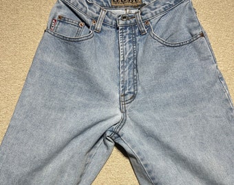 B.U.M. Equipment Jeans Vintage 90s Tapered Women’s Size 7 High Rise Rare Light