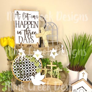 A lot Can Happen in Three Days| Tiered Tray Set