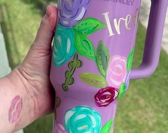 Hand painted Stanley Tumbler