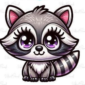 Lindo mapache PNG: archivo digital de alta resolución para calcomanías, sublimación, vasos, camisetas y más - Trash Panda