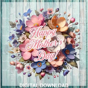 Moederdag bloemen PNG - Moederdag digitale download - bloemen moeder png - Moederdag png - Moederdag cadeau-idee - mama - moeder - moeder