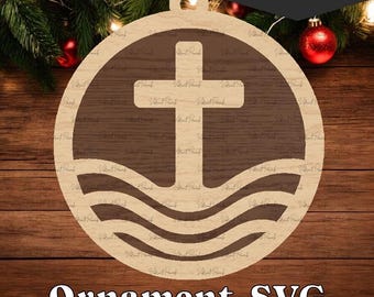 Cross Ornament SVG - Religious Laser Cut File (Digital Download)
