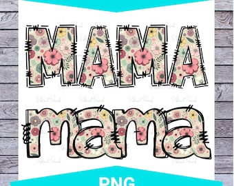 Mamá Floral PNG: Diseño de camiseta para el Día de la Madre (Descarga digital)