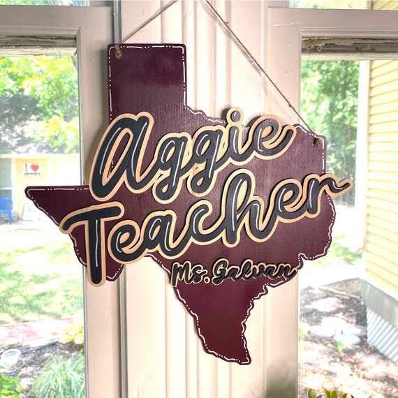 Texas A&M Aggies This Teacher - Apple T-Shirt - Apparel Texas A&M Aggies This Teacher - Apple T-Shirt - Apparel