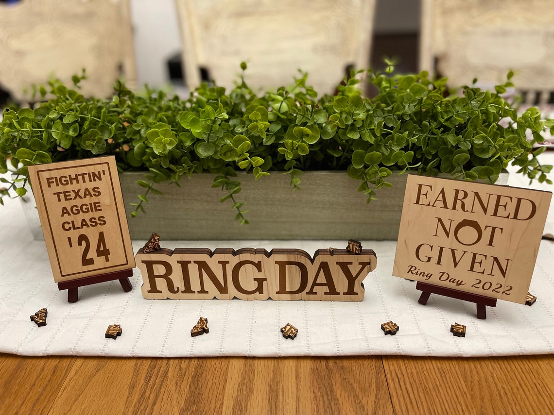 Texas A&M Aggie Ring Day Decor Bundleaggie Ring Dayaggie Etsy