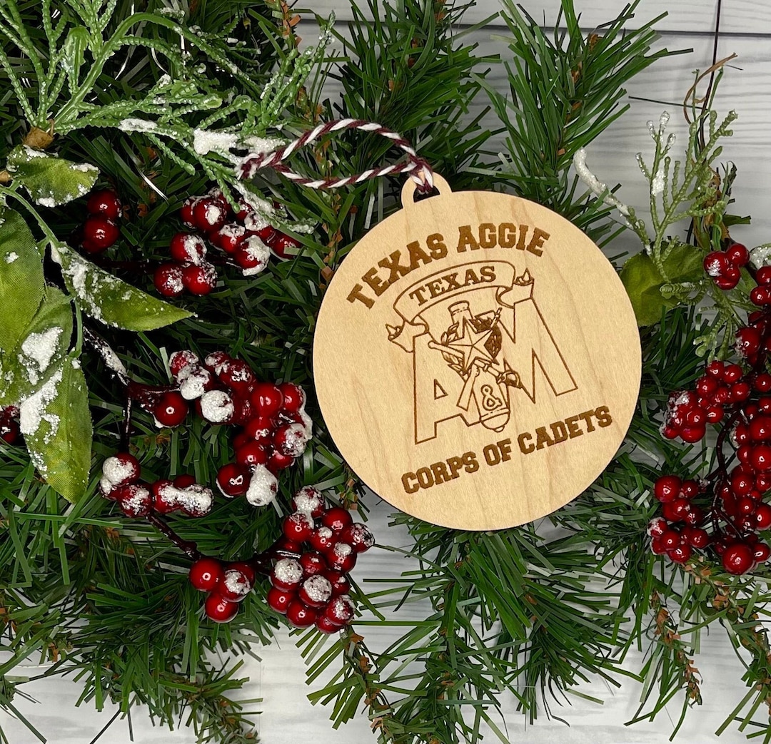 texas-a-m-corps-of-cadets-w-company-ornament-aggie-etsy