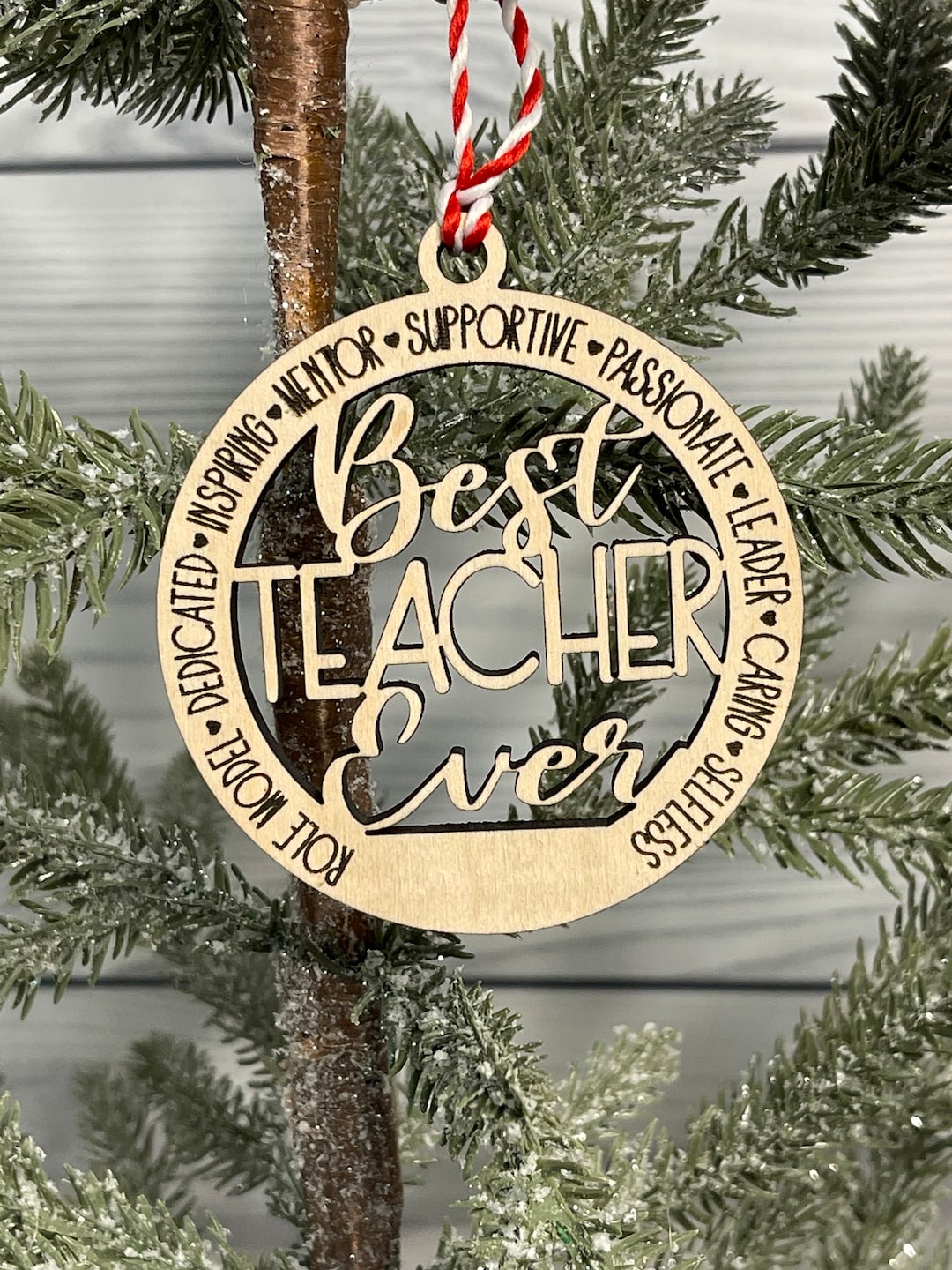 Teacher Christmas Teacher Ornament Teachers Gift Christmas Ornaments