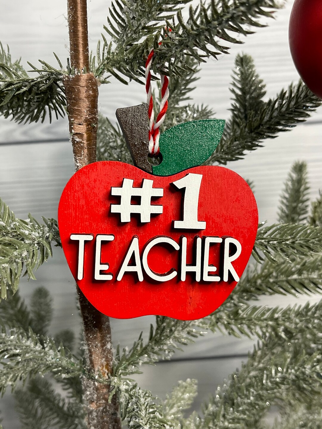 Personalized Teacher Ornament Teacher Appreciation Gifts School Gift Teacher Christmas Ornament