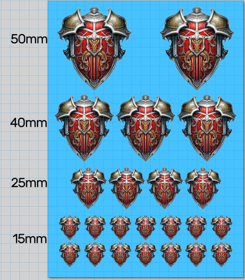 Knightly Household Custom Shields for Your Knights, Armigers and Titans